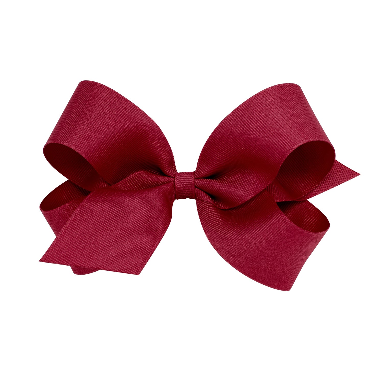 Wee Ones Girls' Plain Wrap Classic Grosgrain Hair Bows on a WeeStay No-Slip Hair Clip, Handmade, Large, Cranberry Beauty & Personal Care Wee Ones