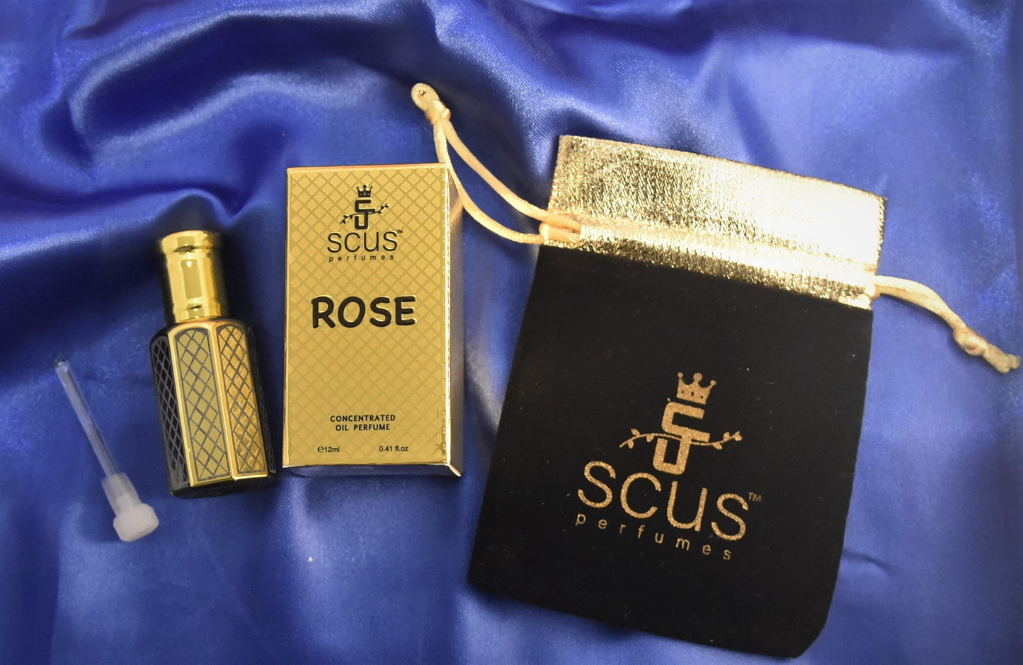 SCUS Perfumes Rose 12 ML Concentrated Fragrance (0.41 fl. oz) Beauty & Personal Care SCUS Perfumes