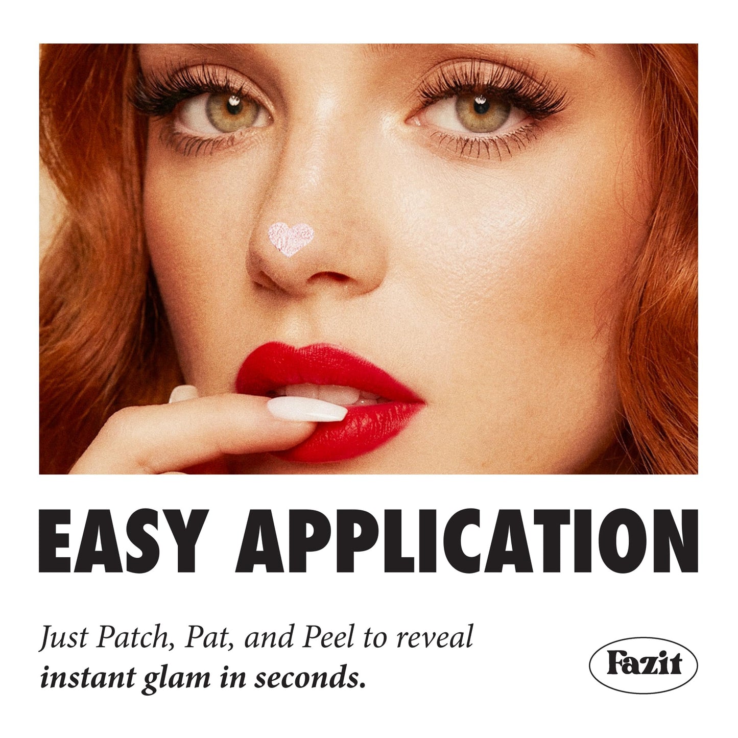 Fazit Makeup Patches - Button Nose Highlighter - Glow Up Make-Up Patches - Cute Glitter Makeup Accessories for Women - Cosmetic Glitter for Face Beauty & Personal Care Fazit