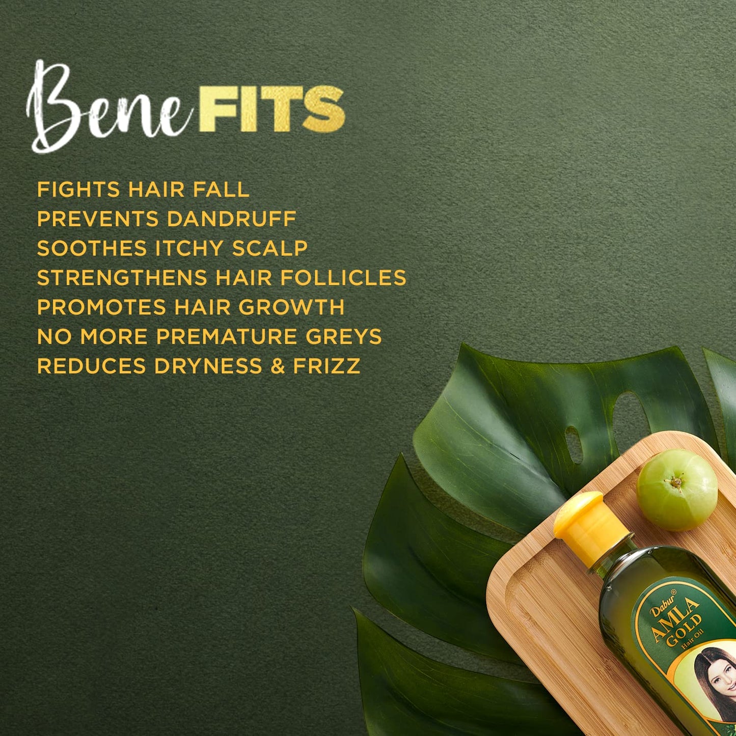 Vatika Naturals Amla Hair Oil - Nourishing Herbal Hair Oil for Stronger, Thicker & Shinier Hair - Enriched with Amla Extracts to Reduce Hair Fall Beauty & Personal Care Dabur