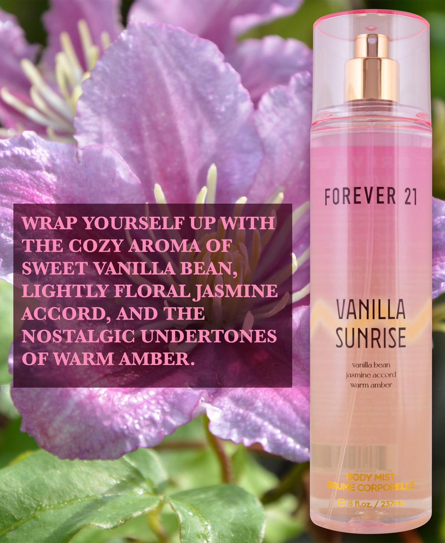 Vanilla Sunrise Body Mist, 8 fl.oz., by Forever 21 Beauty & Personal Care Forever 21