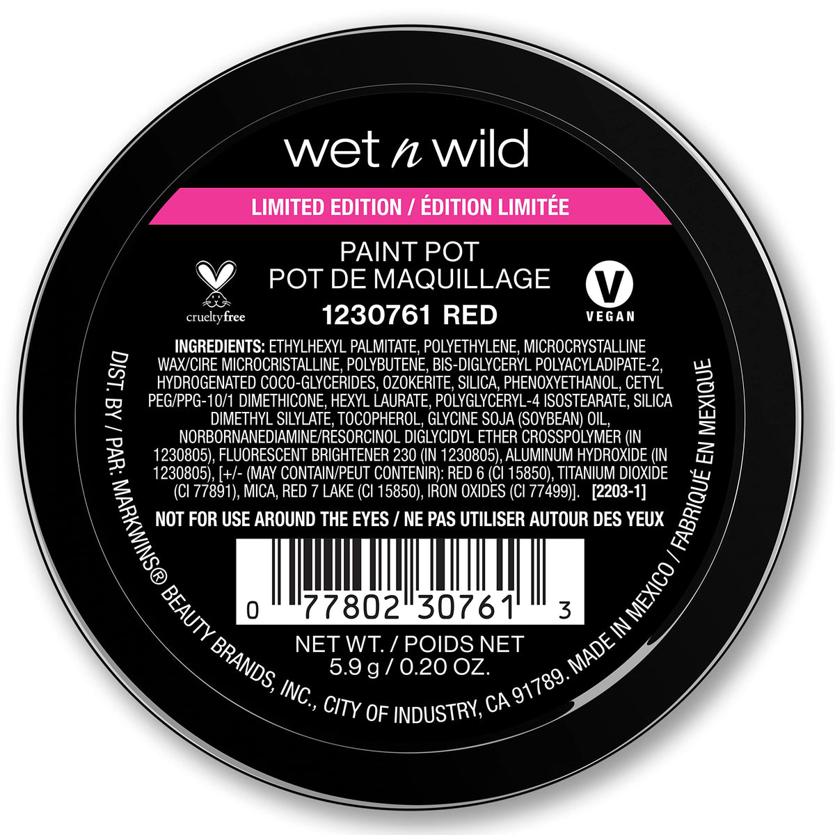 wet n wild Fantasy Makers Halloween Body Paint Pot Red Makeup