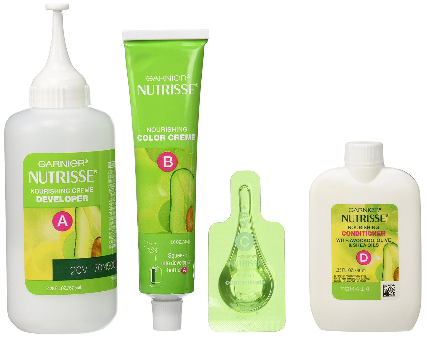 Garnier Nutrisse Nourishing Color Creme, 43 Dark Golden Brown (Cocoa Bean) (Packaging May Vary) Beauty & Personal Care Garnier