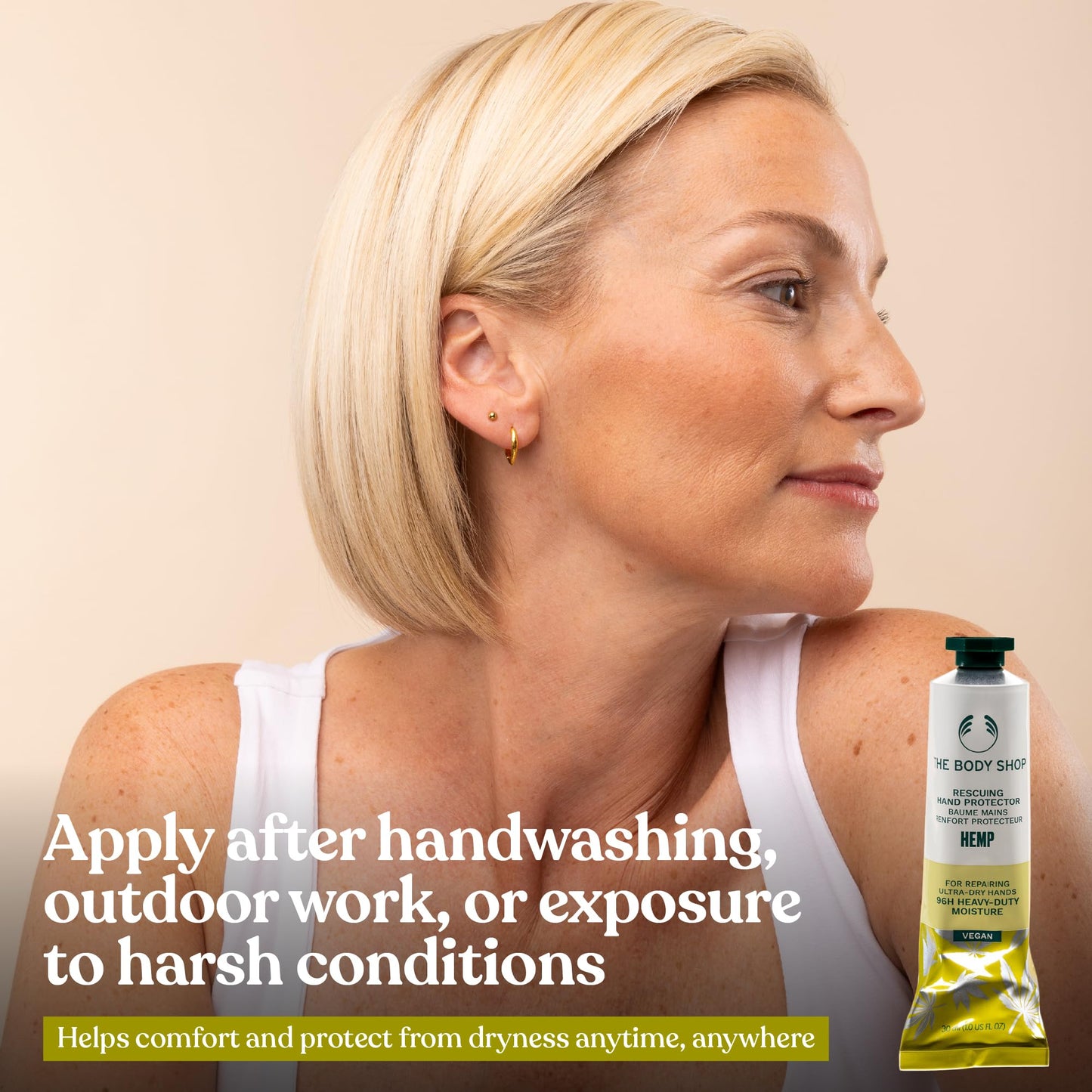 The Body Shop Hemp Hand Protector – Protecting & Hydrating Care for Ultra Dry Hands – 3.3 oz Beauty & Personal Care The Body Shop