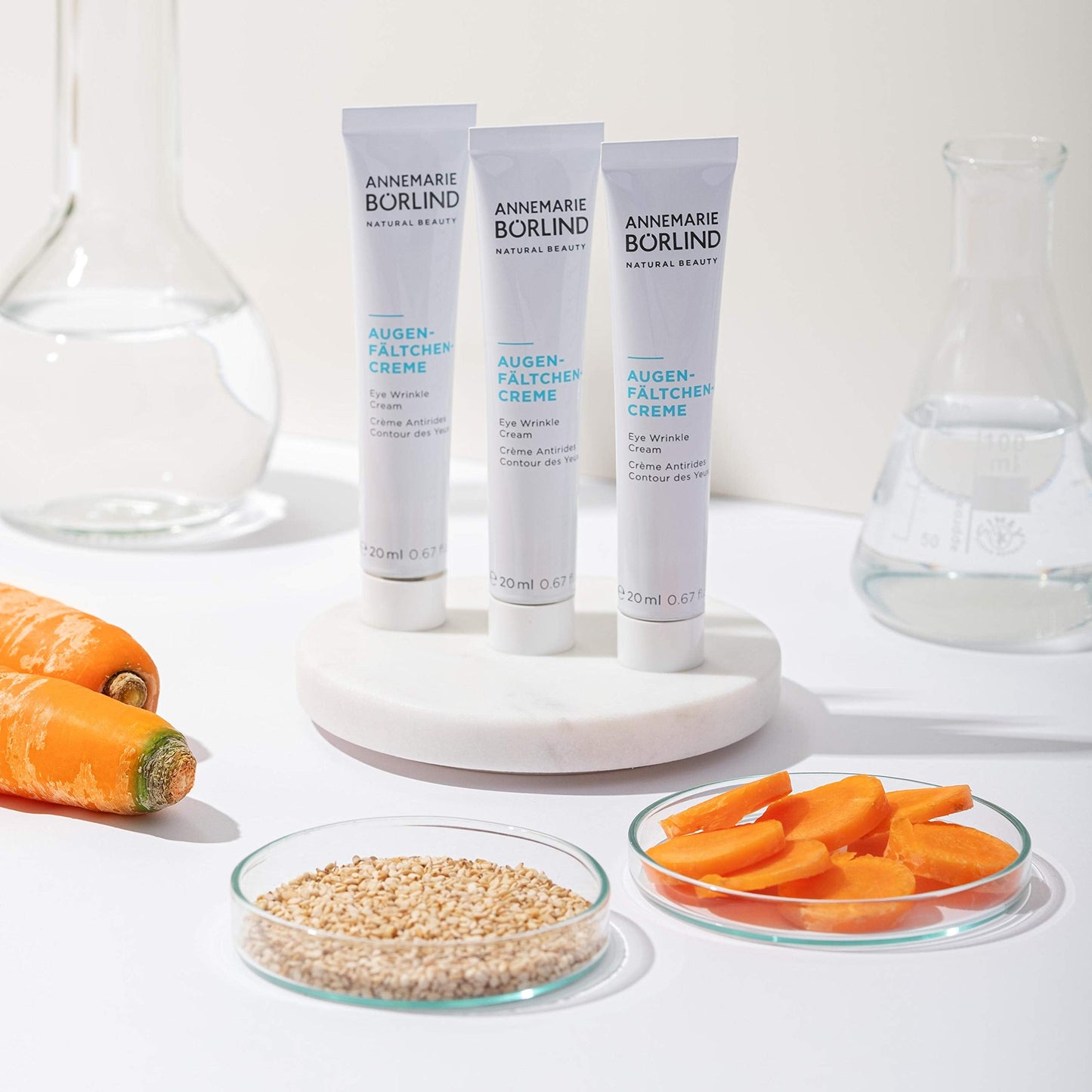 ANNEMARIE BÖRLIND - Eye Wrinkle Cream - Natural Vitamin C + E Anti Aging Eye Cream for Smoothed, Brighter, and Plump Skin With New Elasticity - 0.67 Beauty & Personal Care ANNEMARIE BÖRLIND
