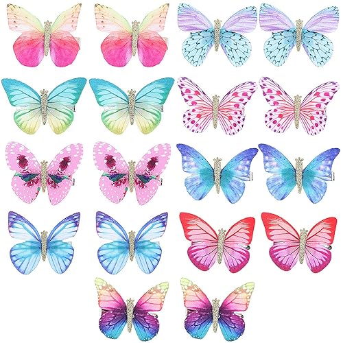 LOCOLO 18Pcs Hair Clips Butterfly Hair Clips Butterfly Snap Clips Barrettes for Toddlers Baby Girl and Women Beauty & Personal Care LOCOLO