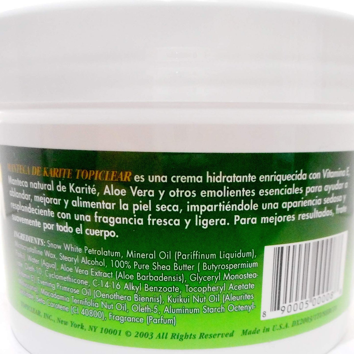 Topiclear Shea Butter Creme with Vitamin E & Aloe Vera 18 oz Beauty & Personal Care Topiclear