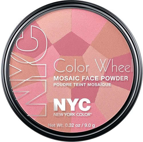 New York Color Wheel Mosaic Face Powder, Pink Cheek Glow, 0.32 Ounce Beauty & Personal Care NYC