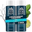 Oars + Alps Men's Sulfate Free Hair Shampoo and Conditioner Set for Men & Women, Infused with Kelp & Algae Extracts, Nourishing & Moisturizing Beauty & Personal Care Oars + Alps