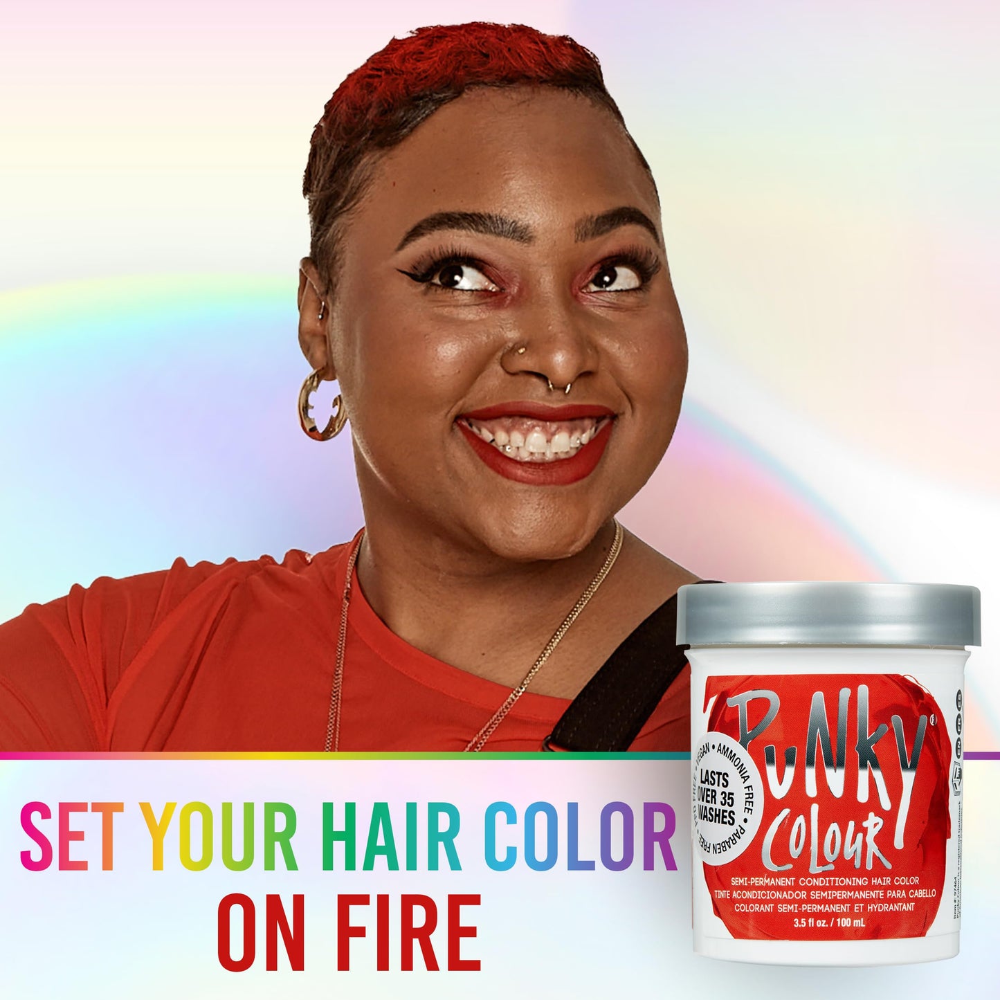 Punky Fire Semi Permanent Hair Color - Vegan & Cruelty-Free Conditioning Hair Dye, Lasts Up to 25 Washes, 3.5 fl oz Beauty & Personal Care Punky