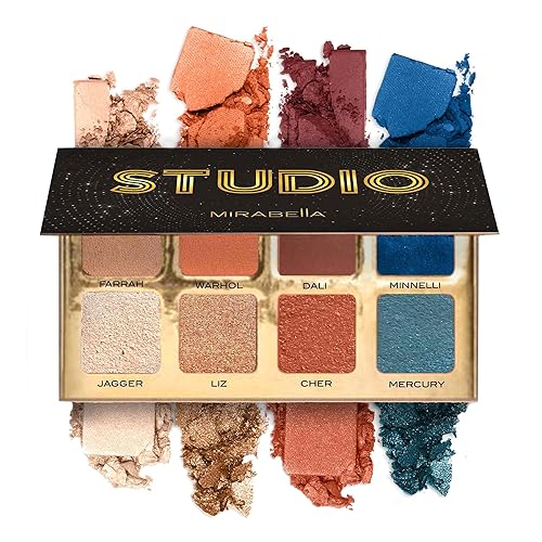 Mirabella Studio Makeup Eyeshadow Palette - Highly Pigmented Matte & Shimmer Shades. Long-Lasting - Professional-Grade Talc-Free, Gluten-Free… Beauty & Personal Care Mirabella