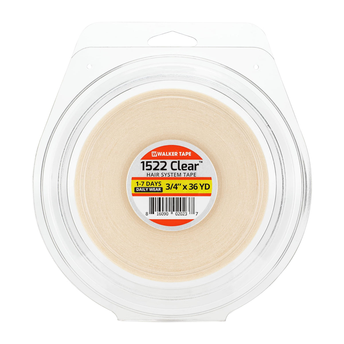 Walker Tape 1522 Clear Roll 3/4 x 36 Yards for Wig Installs, Lace Systems, Toupee Applications, Hair Tape Prep and Adhesive Strips Use Offering