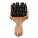 GranNaturals Boar Bristle Smoothing Hair Brush for Women and Men - Medium/Soft Bristles - Natural Wooden Large Flat Square Paddle Hairbrush for Fine Beauty & Personal Care GranNaturals