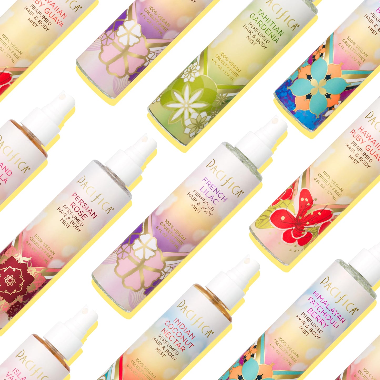 Pacifica Beauty Himalayan Patchouli Berry Hair & Body Mist, Fragrance, Perfume Body Spray, Grapefruit, Sweet Gourmand, Vegan, 6 fl oz (1 Count) Beauty & Personal Care Pacifica