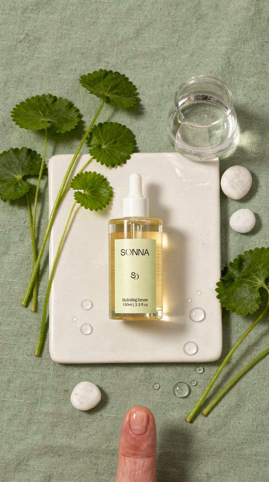 Sonna Skin Hydrating Serum for a Balanced, Fresh Look - Lightweight Neck & Face Serum with Centella Asiatica for Deep Skin Moisture & Smooth Texture Beauty & Personal Care Sonna
