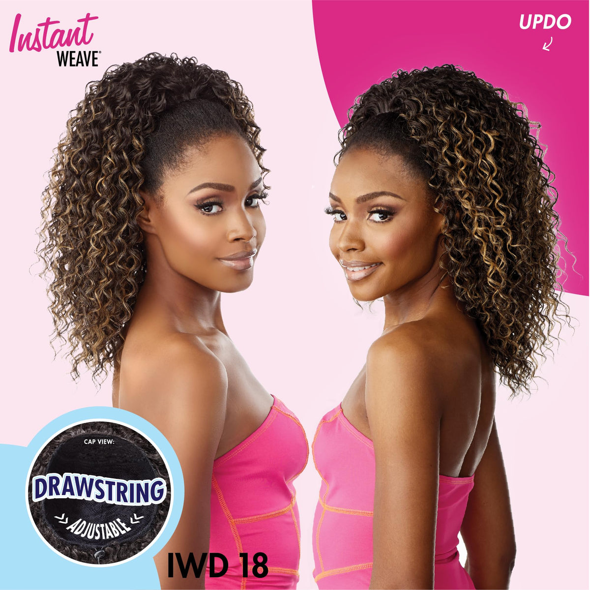 Sensationnel Instant Weave Half Wig-18, 2 DARKBROWN