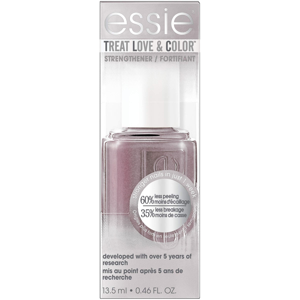 essie Treat Love & Color Nail Polish For Normal to Dry/Brittle Nails, Time To Unwind, 0.46 fl. oz.