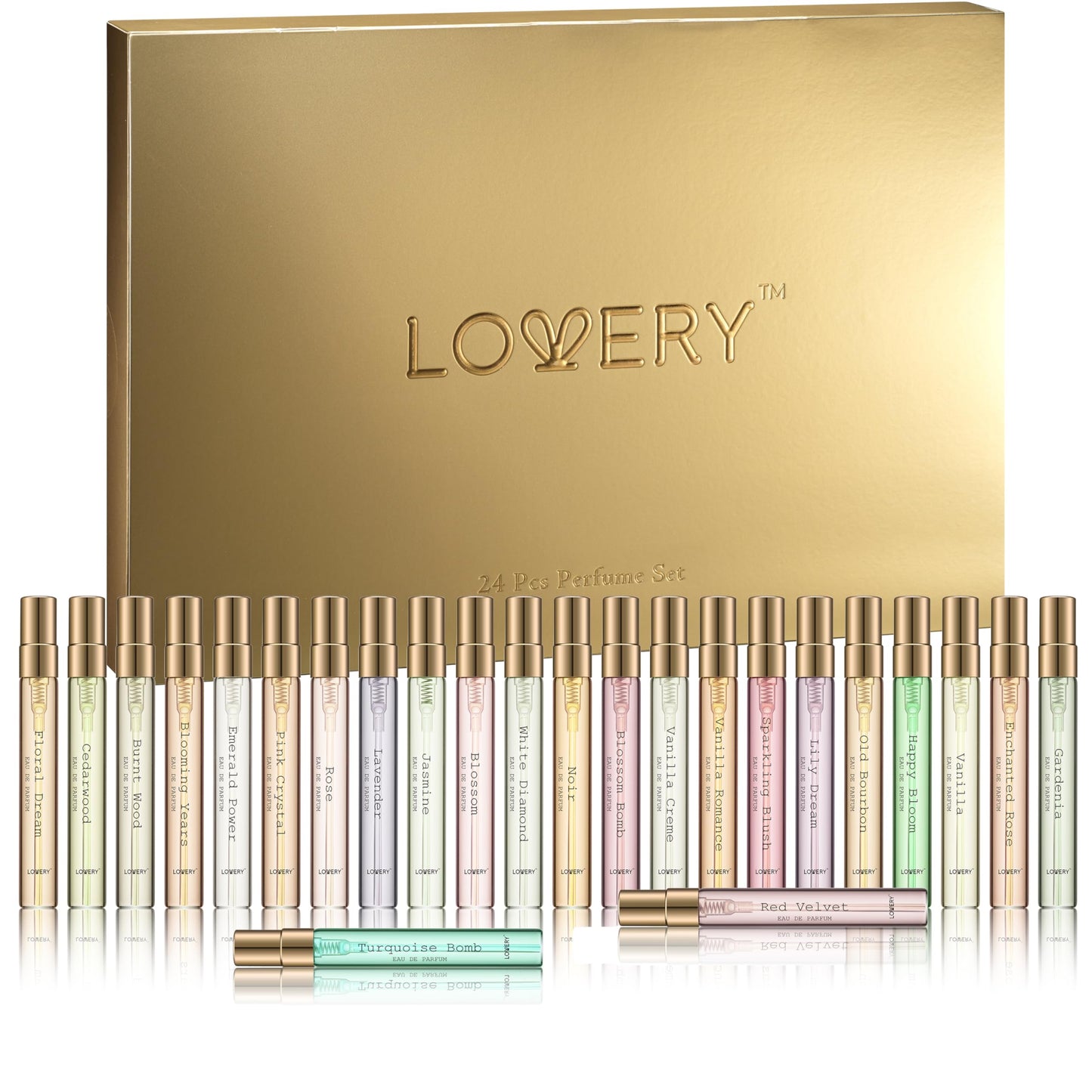 LOVERY 24-Piece Beauty Perfume Sets Gifts Set, Unique Gifts for Women - Mothers Day Gifts for Mom, Wife, Teen Girls, Floral Fragrance Sampler Beauty & Personal Care LOVERY