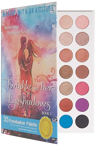 Rude Cosmetics Twinkle In Her 35 Eyeshadows Palette - Book 1 for Women - 1.34 oz Eye Shadow Beauty & Personal Care RUDE
