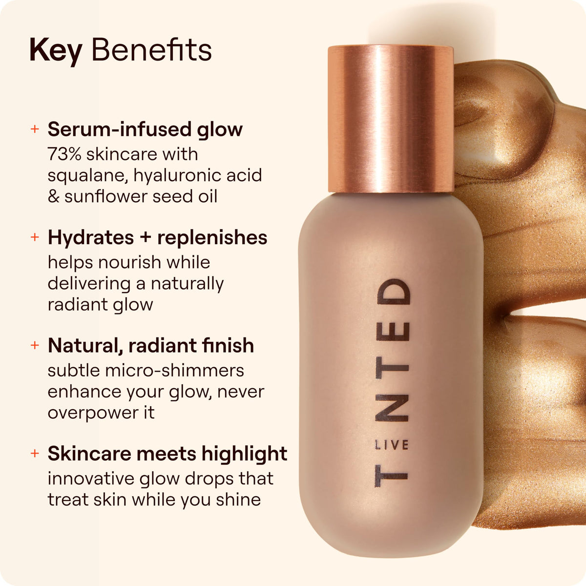 Live Tinted Hueglow Liquid Highlighter Drops Serum - Dusk, 1.7 oz