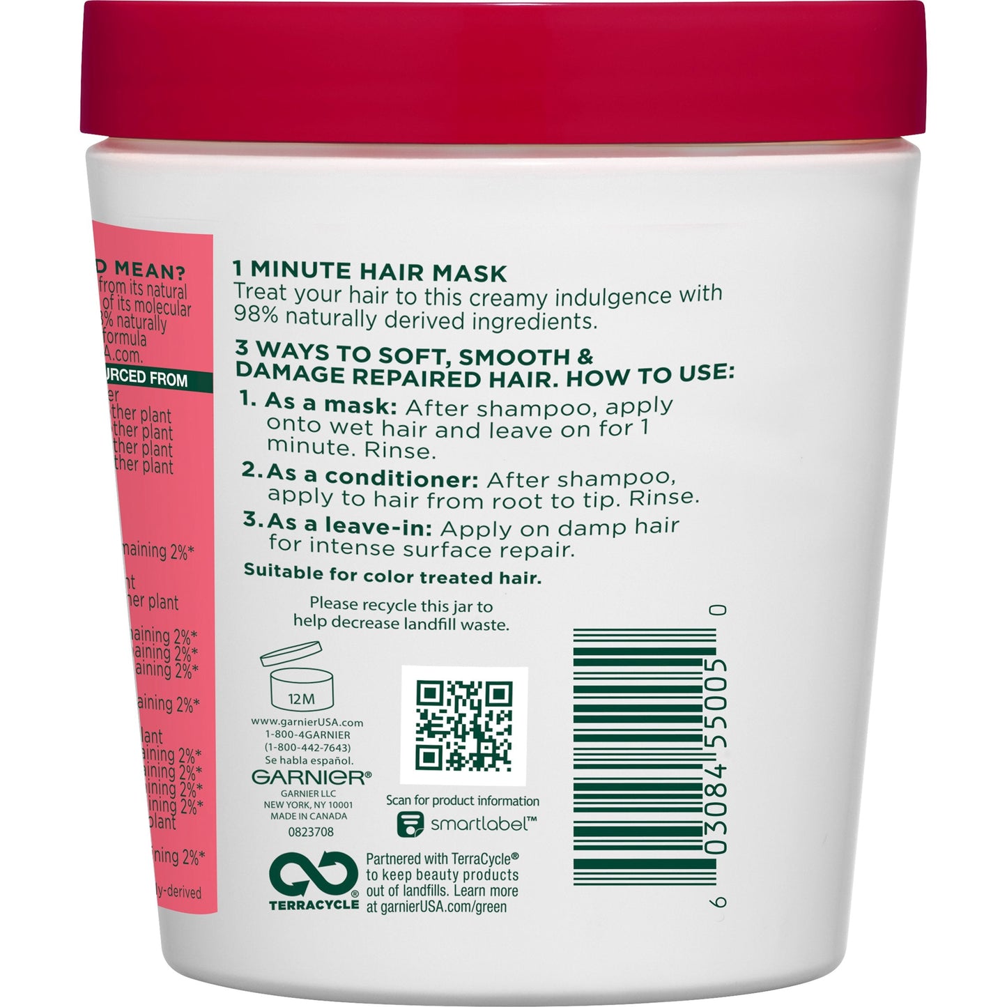 Garnier Hair Care Fructis Color Vibrancy Treat 1 Minute Hair Mask With Goji Extract, 13.5 Fluid Ounce Beauty & Personal Care Garnier