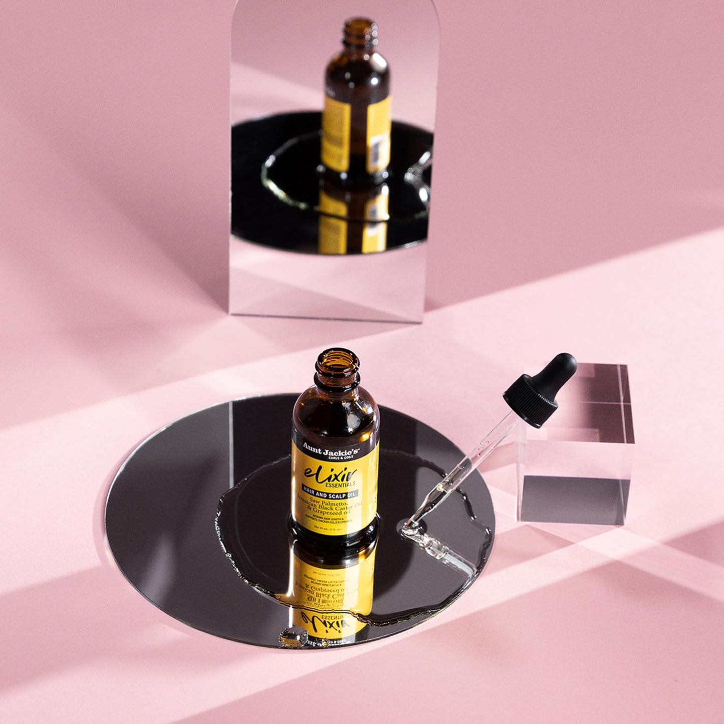 Aunt Jackie's Elixir Essentials Hair & Scalp Oil, Saw Palmetto, Jamaican Black Castor Oil & Grapeseed Oil, Nourishes, Thickens & Supports Hair Beauty & Personal Care Aunt Jackie's