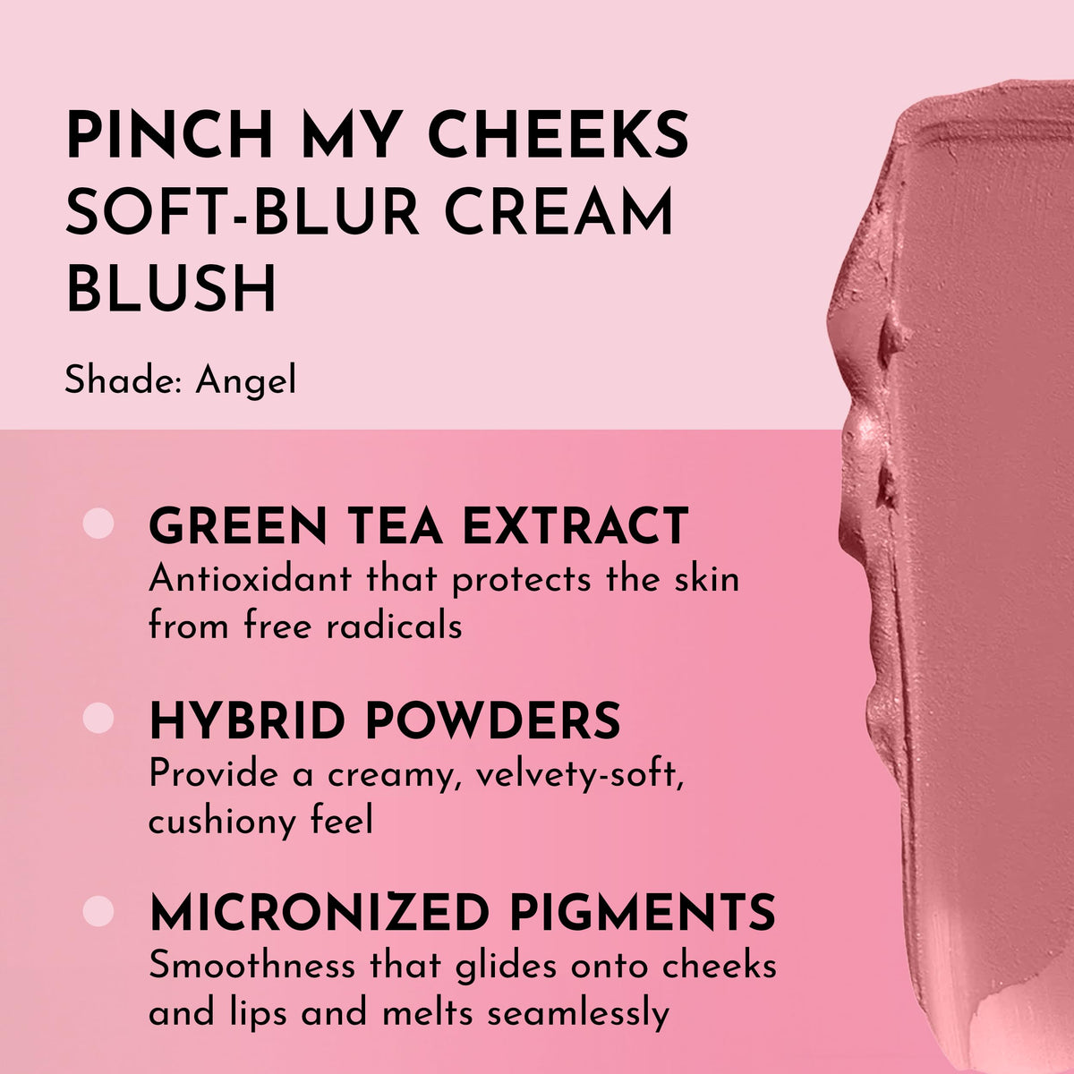 LAWLESS Pinch My Cheeks Soft-Blur Cream Blush - Angel - Premium Blush with Natural Ingredients to Re-Energize and Protect the Skin While Imparting a