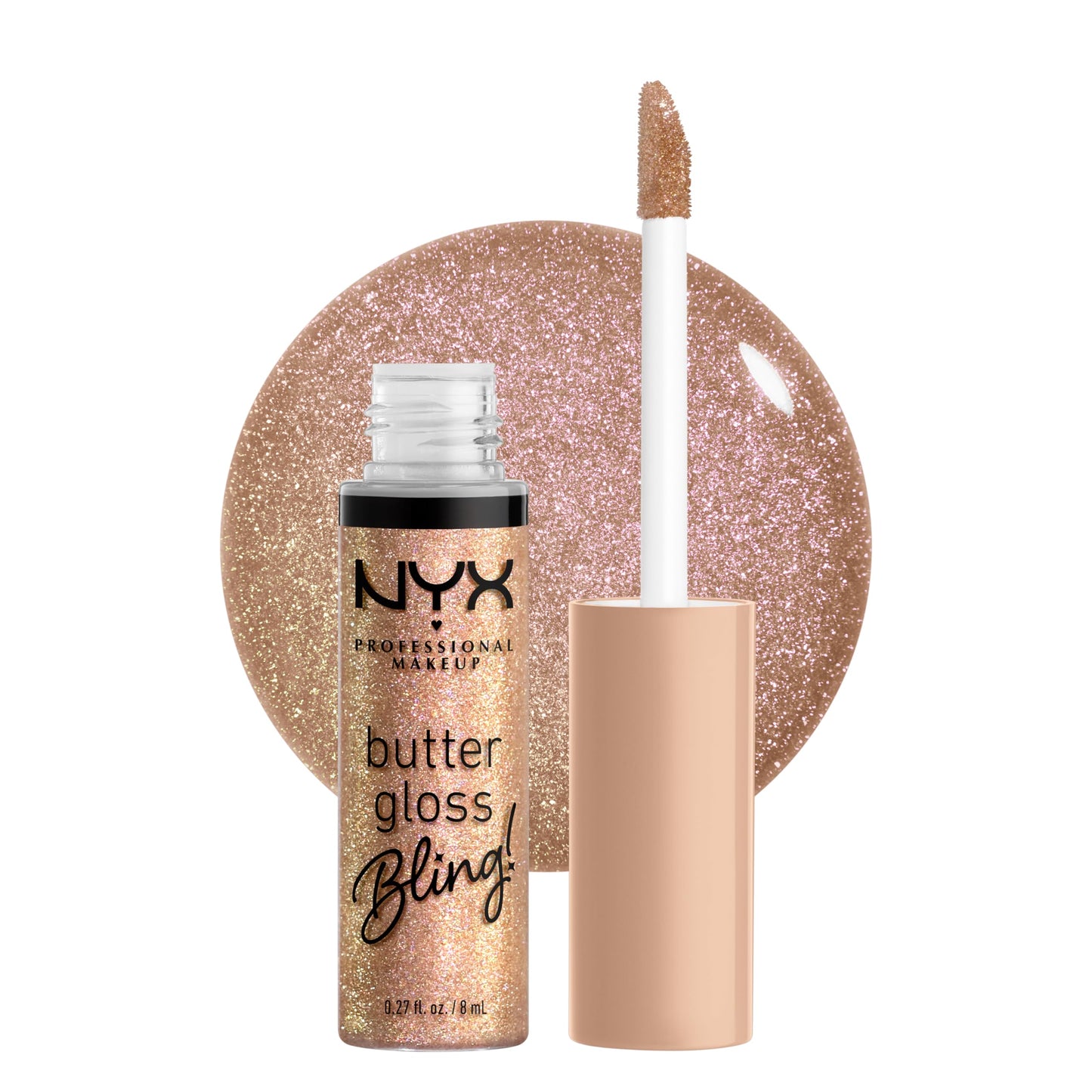 NYX PROFESSIONAL MAKEUP Butter Gloss Bling Lip Gloss, Non Sticky and Shiny Vegan Lip Makeup - Bring The Bling Beauty & Personal Care NYX PROFESSIONAL MAKEUP