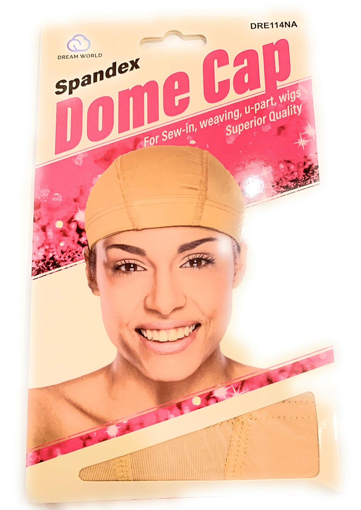 Spandex Dome Cap Natural
