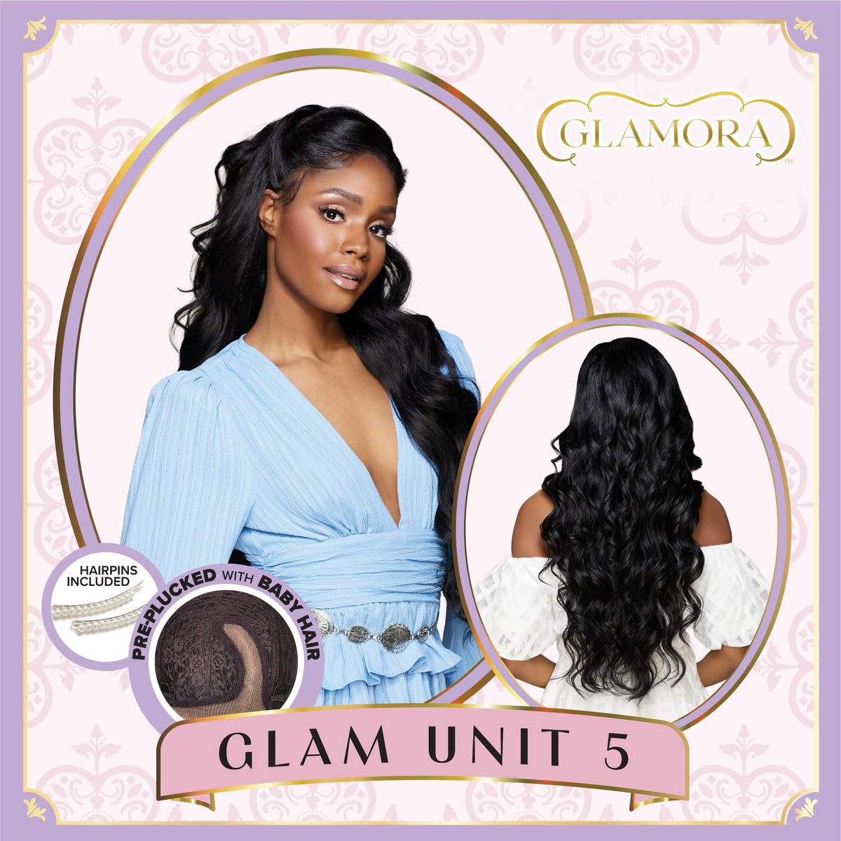 Sensationnel Glamora Lace Front Wig-Glam Unit 5, BALAYAGESUNKISSED
