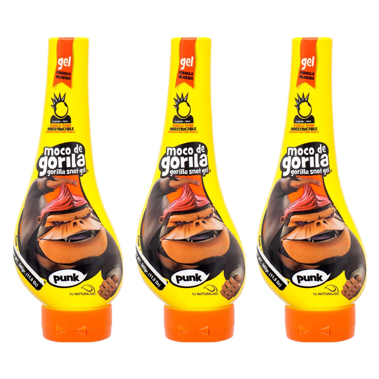Moco de Gorila Gorilla Snot Hair Gel, Punk 11.99 oz (340g), 3 PACK Beauty & Personal Care Moco de Gorilla