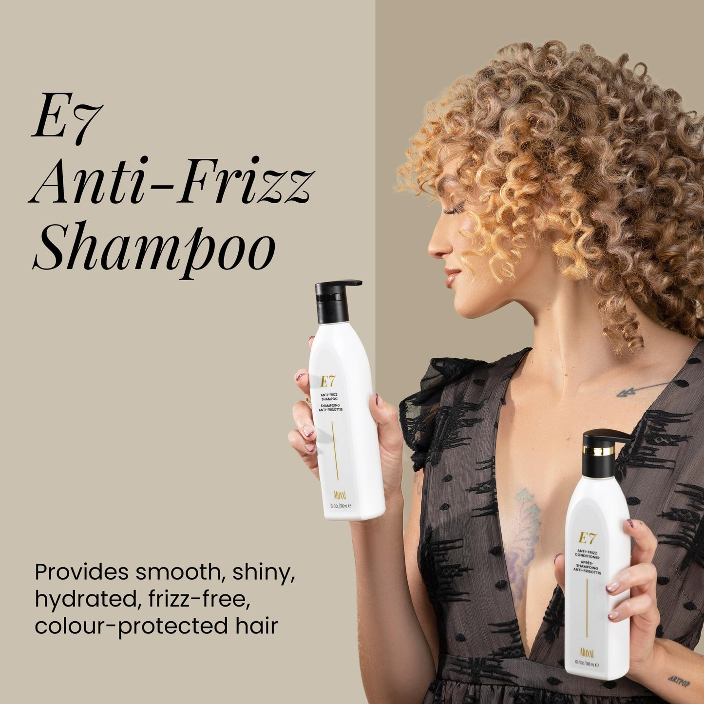 ALOXXI E7 Anti-Frizz Shampoo for Color-Treated Dry Damaged Hair Moisturizing & Strengthening with Cleansing Oils & Antioxidants, 33.8 Fl Oz Beauty & Personal Care ALOXXI