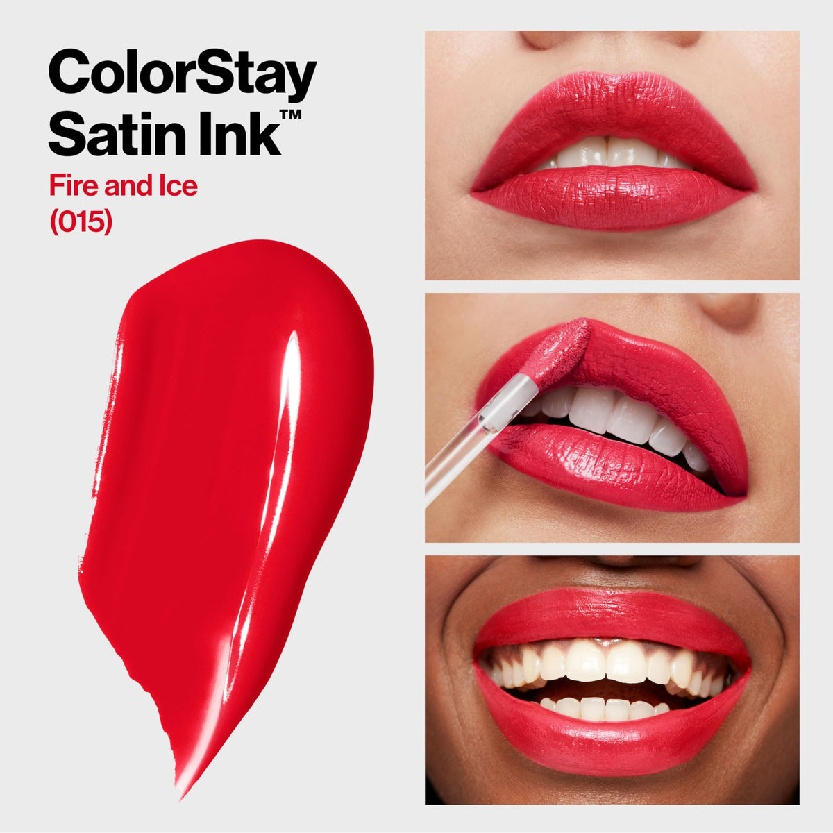 Revlon ColorStay Satin Ink Liquid Lipstick, Longwear Rich Lip Colors, Formulated with Black Currant Seed Oil, 015 Fire & Ice, 0.17 fl oz Beauty & Personal Care REVLON