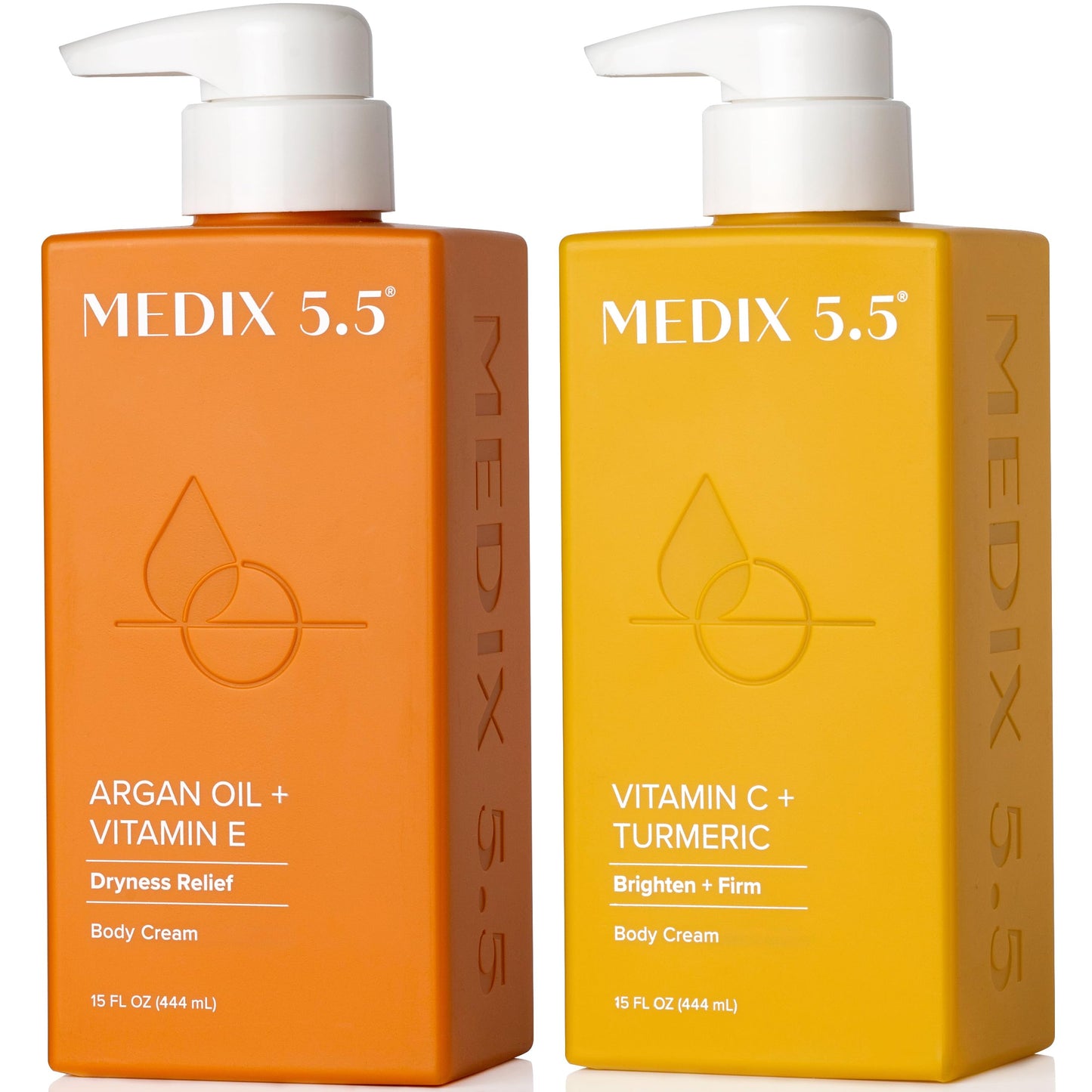 MEDIX Vitamin C Cream + Anti Aging Argan Oil Cream 2PC Skin Care Bundle | Moisturizer Body Cream & Face Lotion | Brightening Body Lotion For Women Beauty & Personal Care Medix 5.5