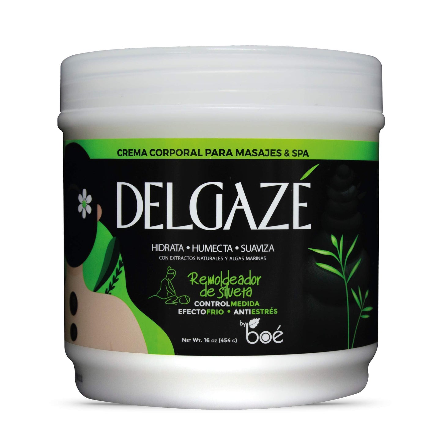 Delgazé Thermoactive Massage Cream & Spa with Seaweed & Natural Extracts – Anti-Stress, Hydrating & Firming Massage Cream for Spa & Home Use – 16 oz Beauty & Personal Care BOÉ COSMETICS