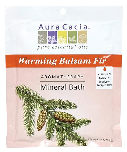 Aura Cacia Aromatherapy Mineral Bath, Warming Balsam Fir, 2.5 ounce packet (Pack of 3) Beauty & Personal Care Aura Cacia