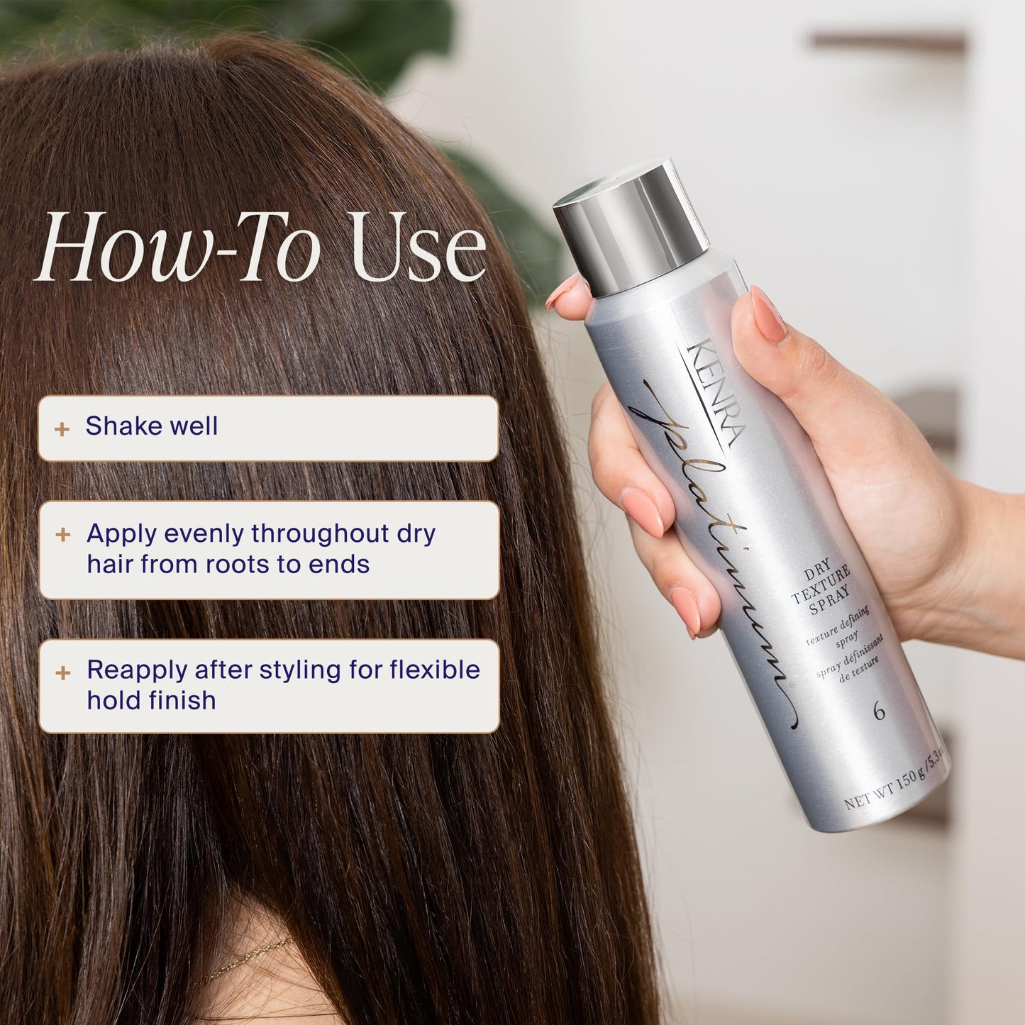 Kenra Platinum Dry Texture Spray 6 | Texture Defining Styler | Increases Texture & Fullness | Absorbs Oils & Impurities | Ultra-Lightweight Beauty and Personal Care Kenra