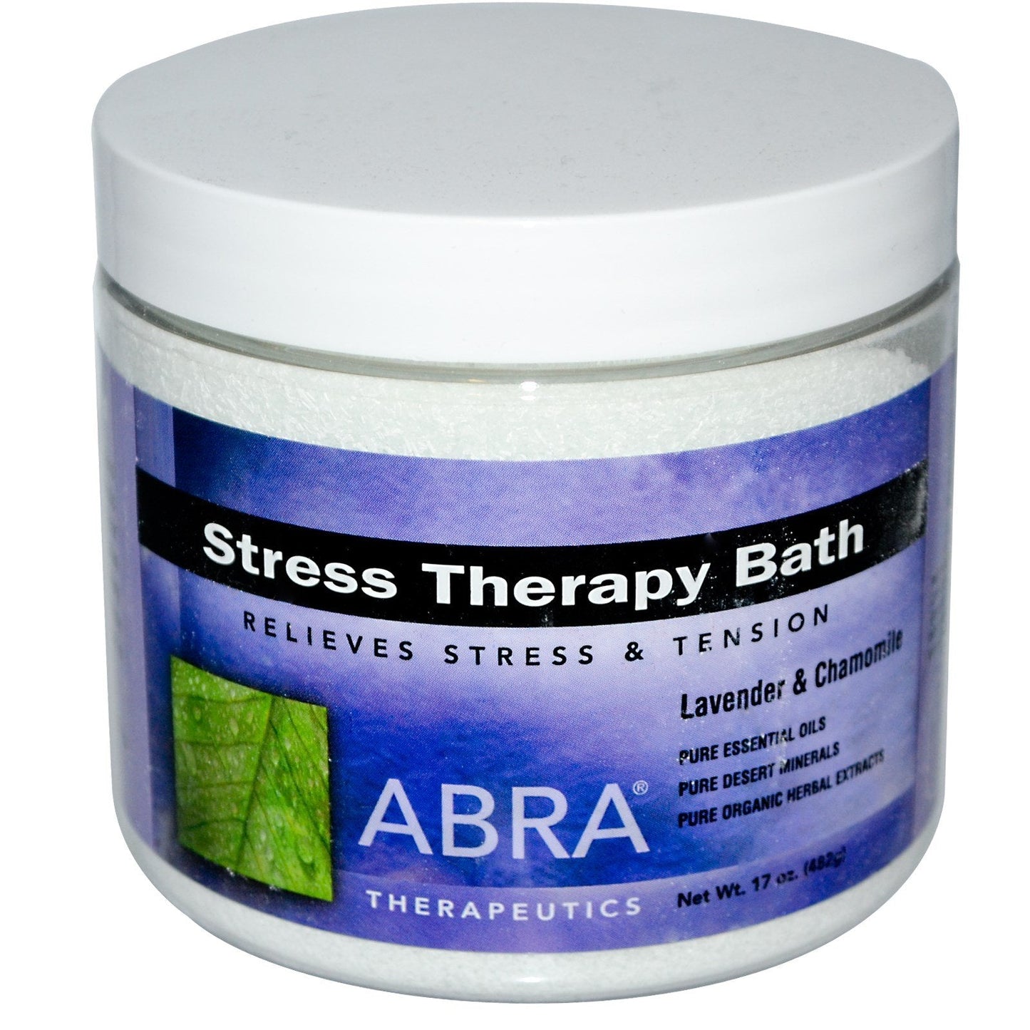 Abra Stress Therapy Sea Salt Bath, Lavender & Chamomile, 17 Ounce Beauty and Personal Care Abra