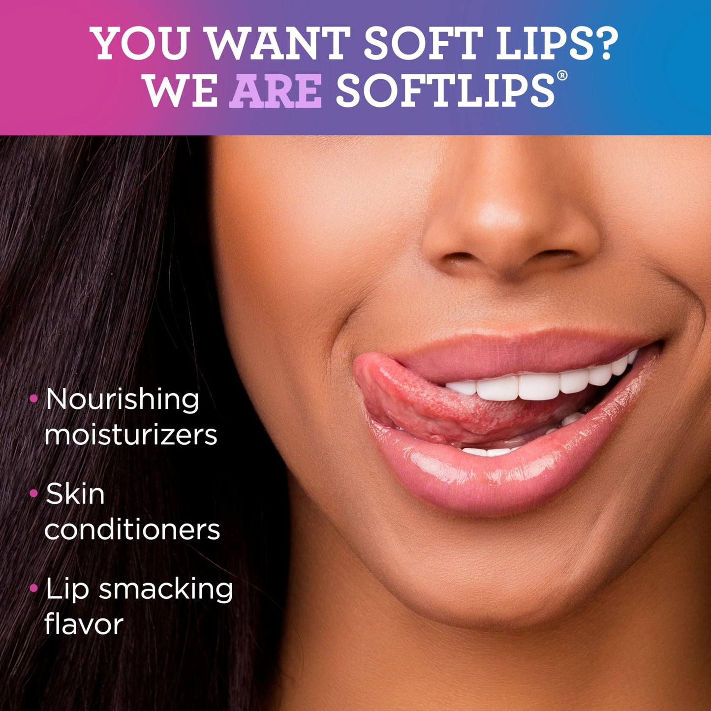 Softlips Daily Lip Moisturizer For Very Dry Lips, Multi-Flavored Lip Balms, Hydrates, Soothes & Prevents Dry, Chapped Lips, Smooth Glide Formula Beauty & Personal Care SoftLips