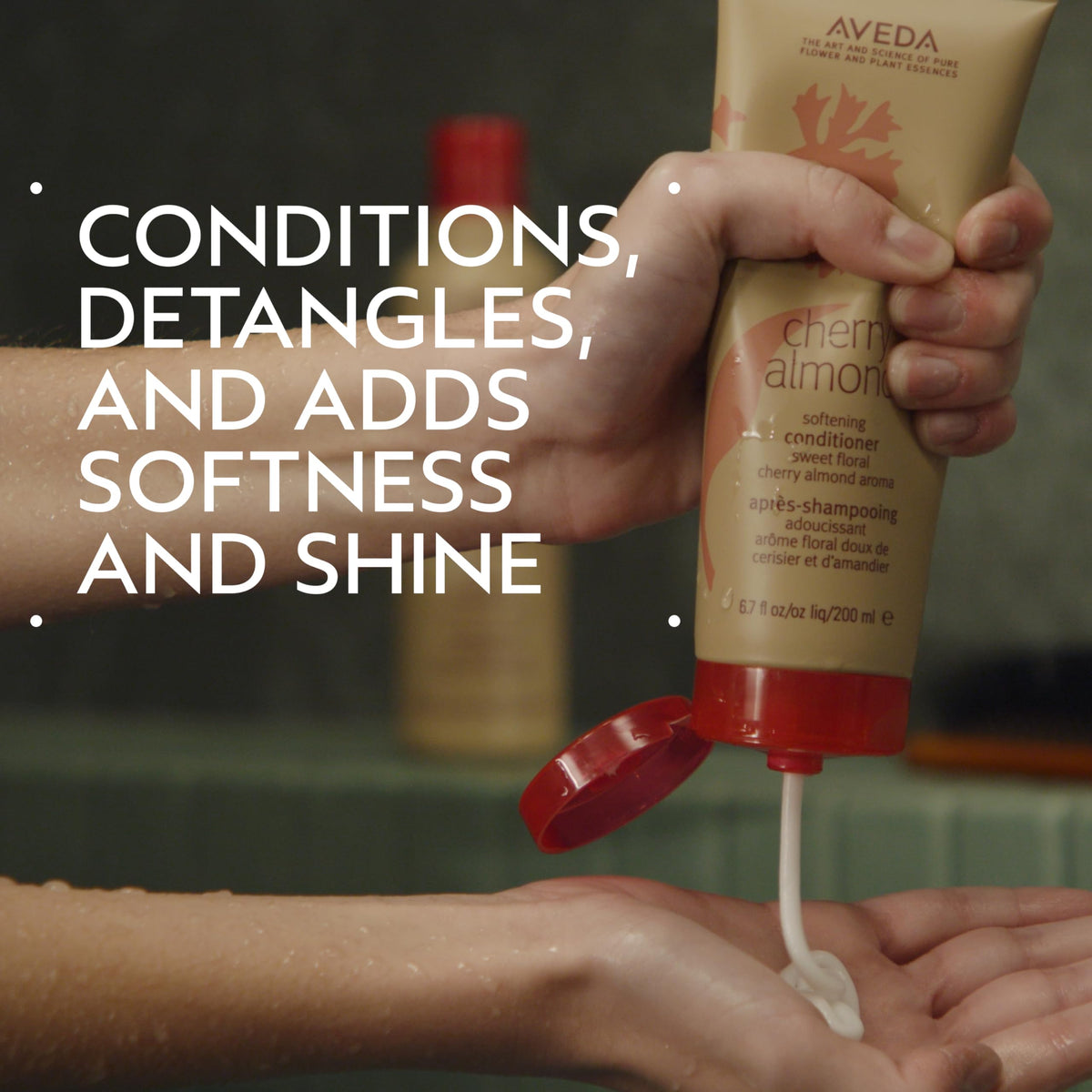 Aveda Cherry Almond Softening Conditioner | for Normal to Dry Hair | 98% Naturally Derived* | with Coconut Oil & Shea Butter | Silicone Free | Iconic Beauty & Personal Care Aveda