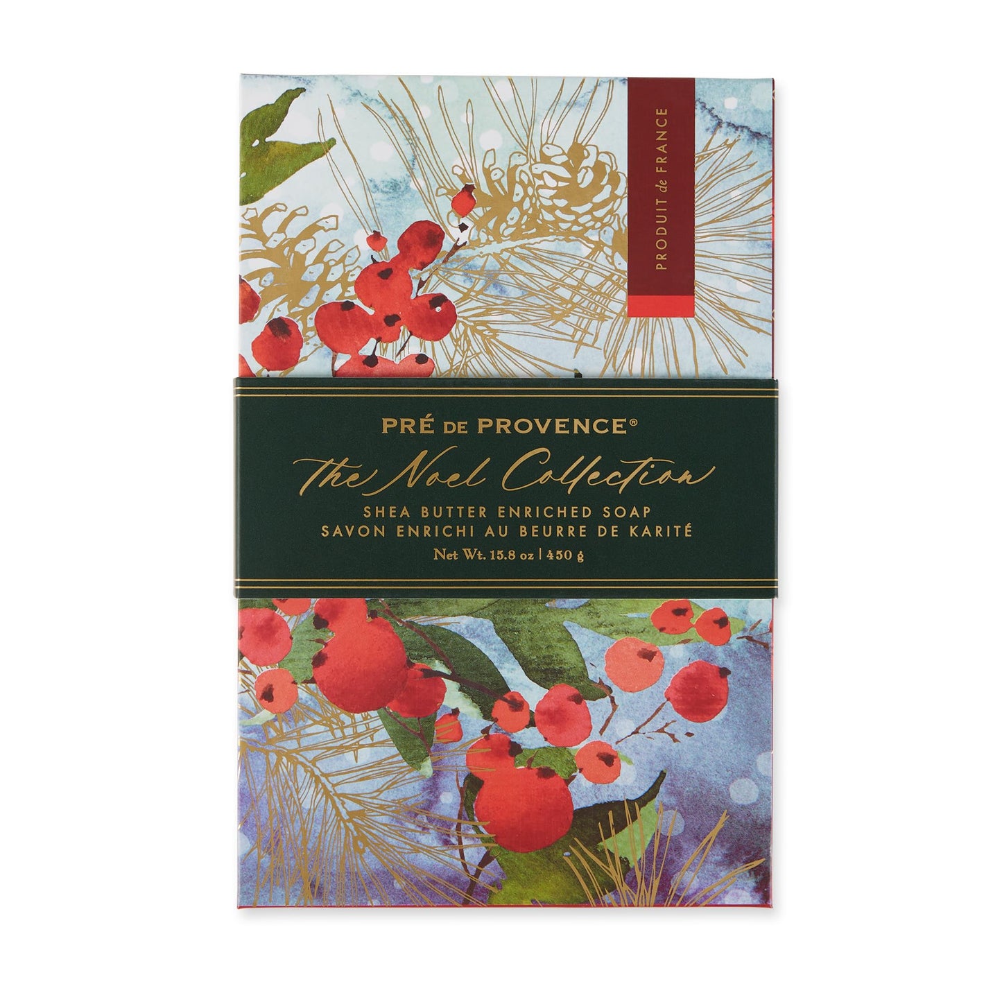Pre de Provence Noel Collection Gift Box, Contains a Trio of 150 Gram Soap Bars Elegantly Packaged & Beautifully Scented, Made in France, Noble Fir Beauty & Personal Care Pre de Provence