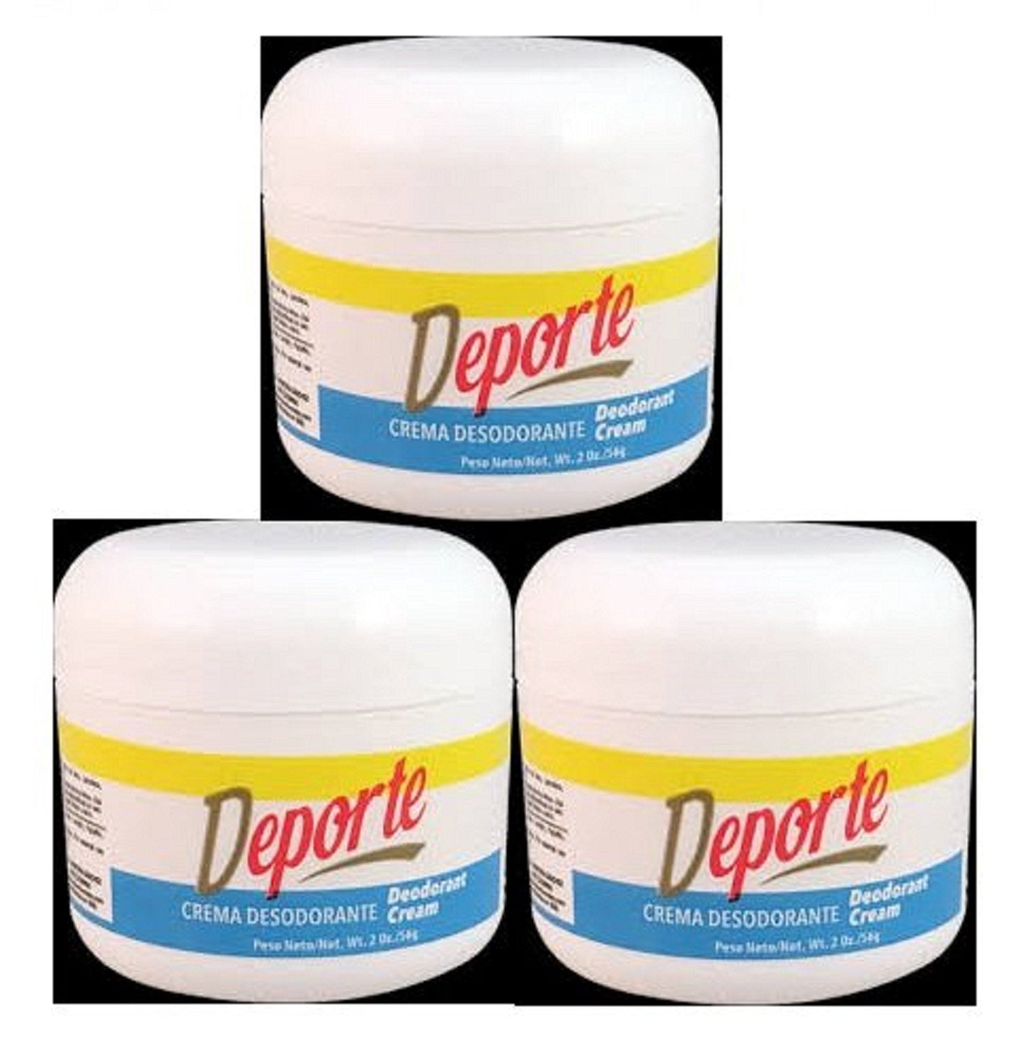 Deporte Crema Desodorante 2oz 3 Piezas Beauty and Personal Care Roldan