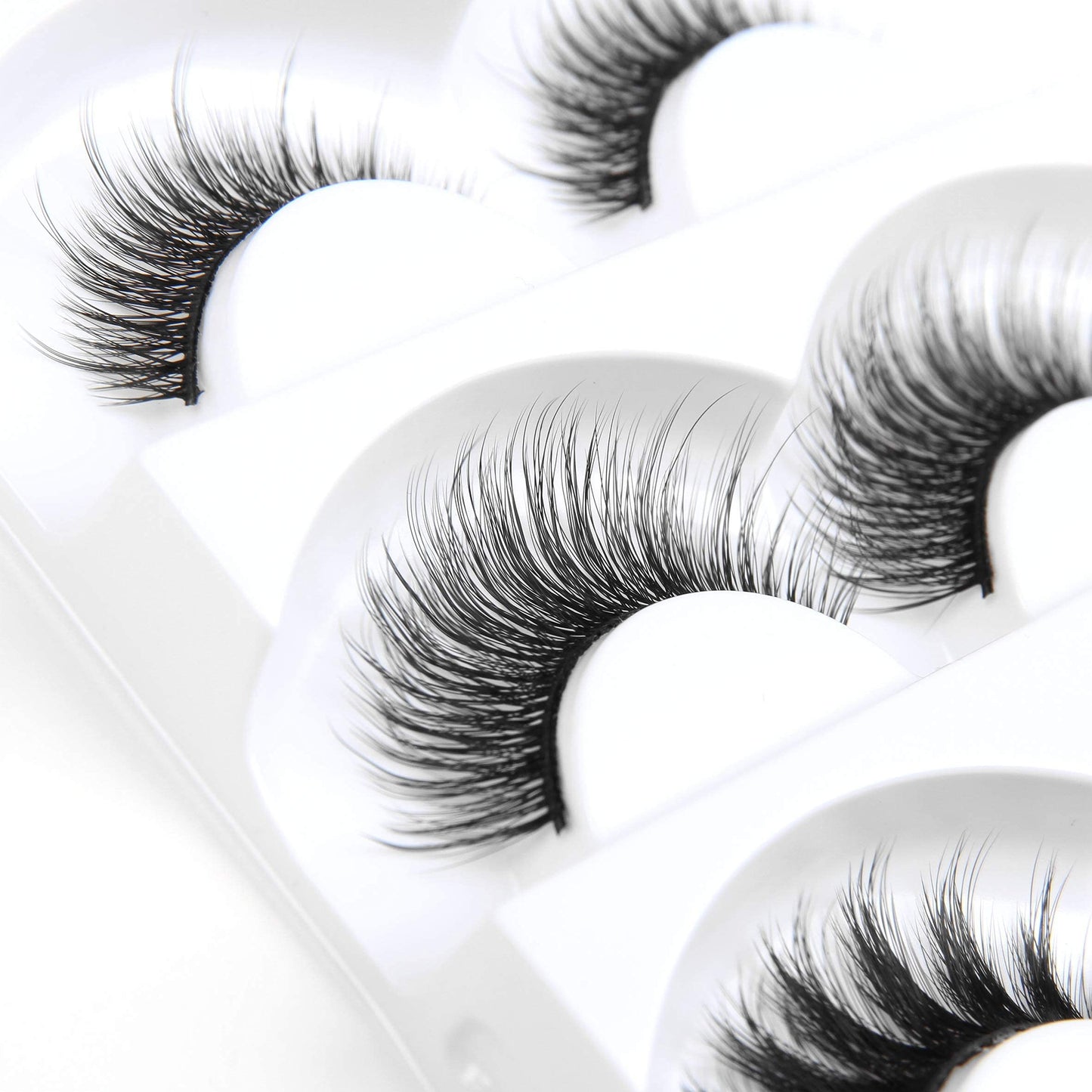 Eliace 3D Mink Lashes Natural Look 15 Mixed Styles 15 Pairs Fake Eyelashes Bulk Pack Handmade Luxurious Volume Fluffy Natural False Eyelashes Beauty & Personal Care Eliace