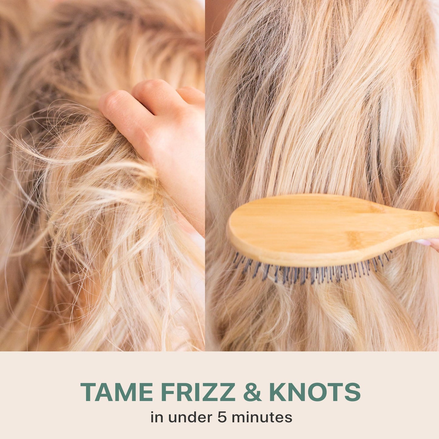 Detangler Bristle Bamboo Hair Brush - For Women, Men, and Kids, Versatile for Wet or Dry Hair, Use With Hair Products Beauty & Personal Care Beauty by Earth