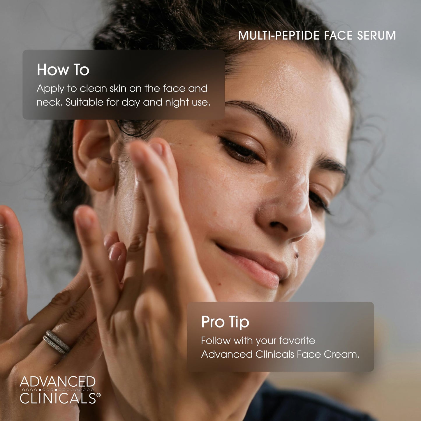 Advanced Clinicals Multi Peptides Serum For Face | Visible Anti Aging Hydrating Collagen Peptide Facial Serum With Vitamin E Helps Improve Look Beauty & Personal Care Advanced Clinicals