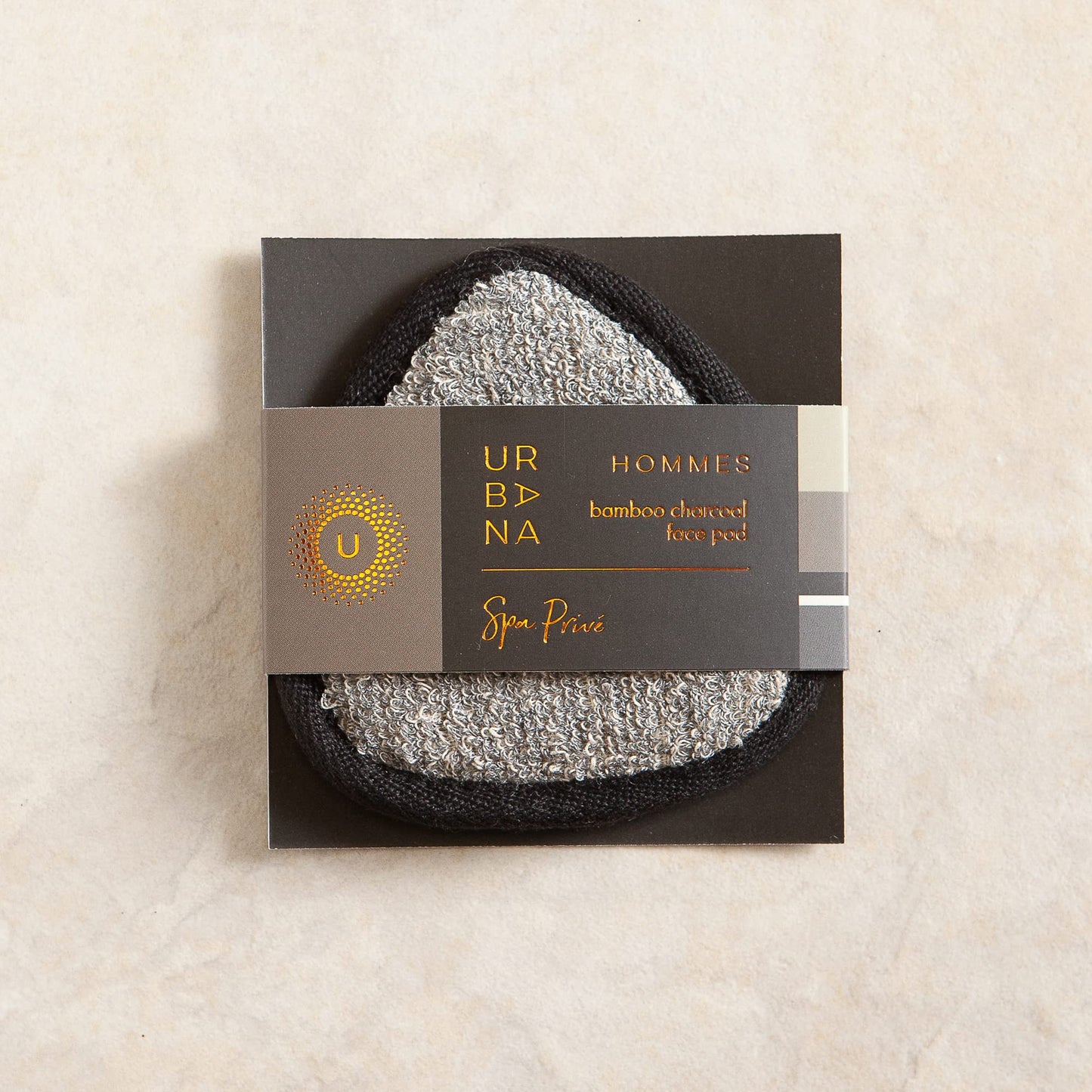 Urbana Spa Prive Men's Bamboo Charcoal Collection, Face Pad,Grey,6338 Beauty & Personal Care Urbana