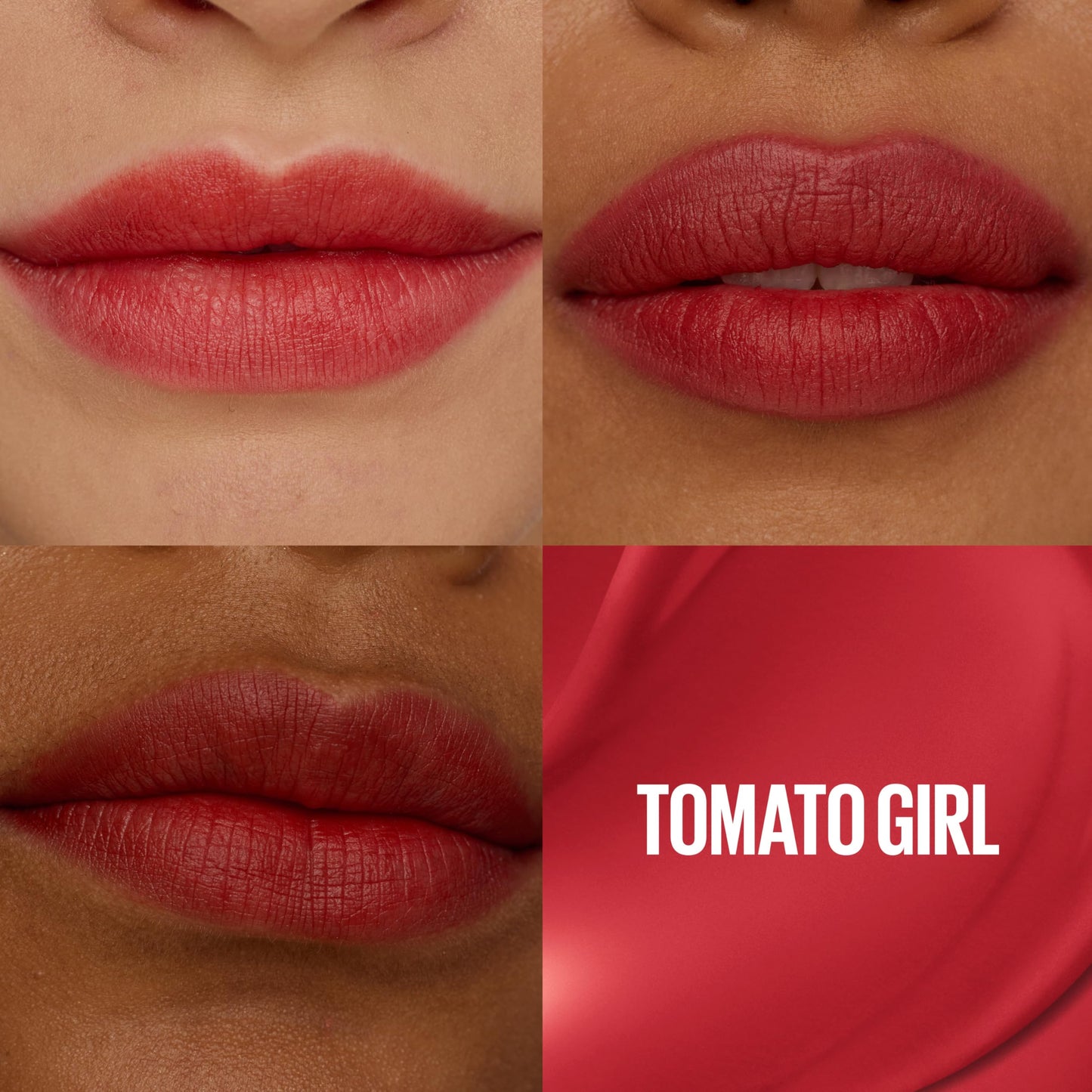 MAYBELLINE Super Stay Teddy Lip Tint, Long Lasting Matte Lipstick for Up To 12HR Wear, Tomato Girl, 1 Count Beauty & Personal Care MAYBELLINE