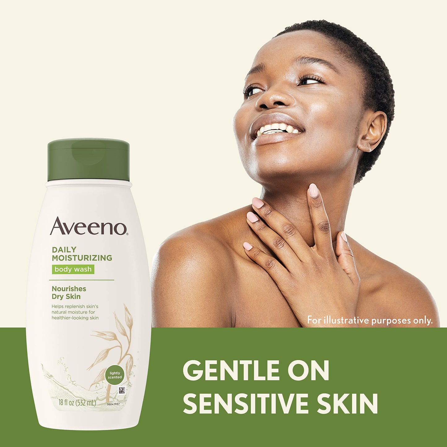 Aveeno Daily Moisturizing Body Wash with Soothing Oat, Creamy Shower Gel, Soap-Free and Dye-Free, Light Fragrance, 12 fl. oz Beauty & Personal Care Aveeno
