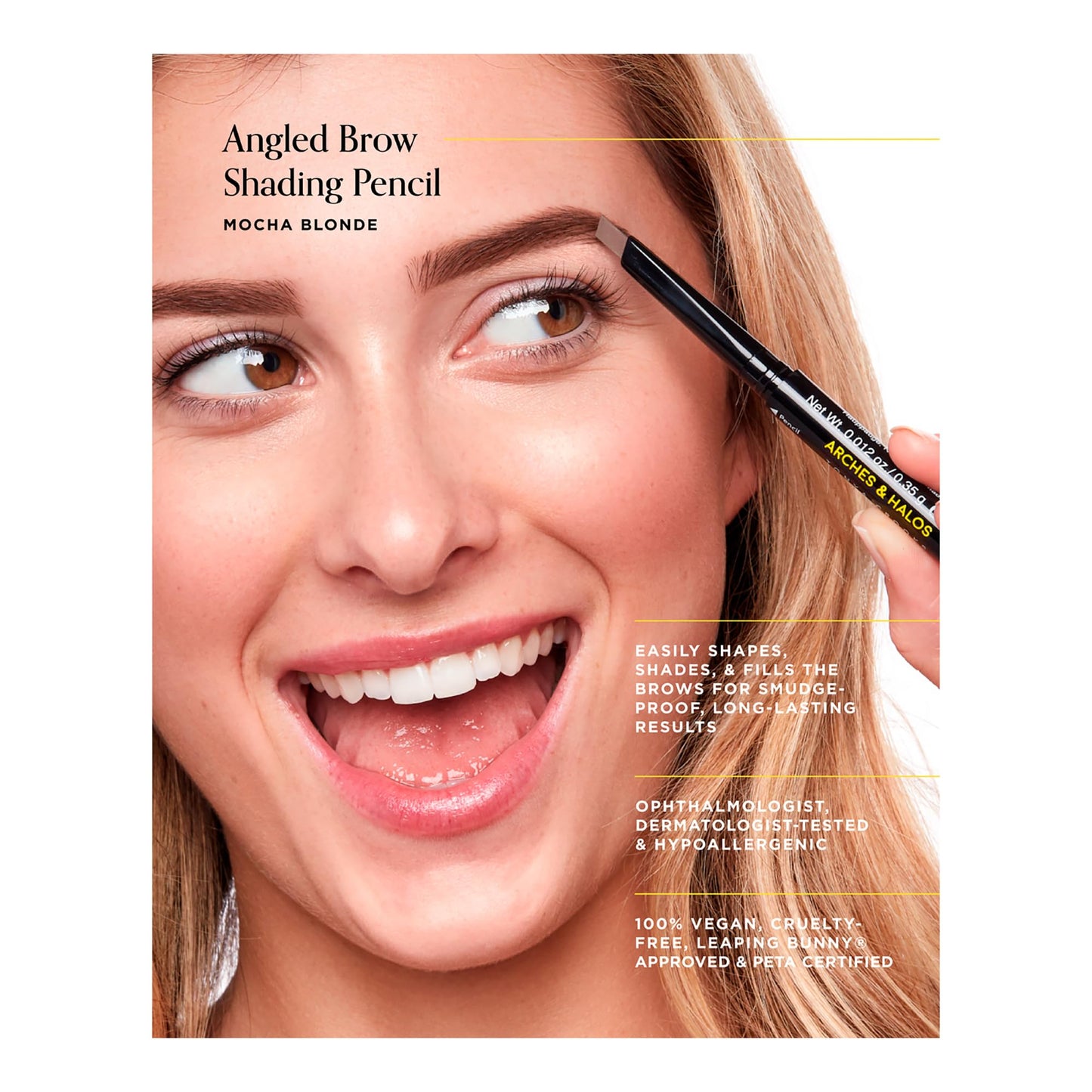 Arches and Halos Microfiber Tinted Brow Mousse - Richly Pigmented Eyebrow Shaper - Water Resistant Filler Pen - Vegan - Espresso - 0.11 oz Beauty & Personal Care Arches & Halos