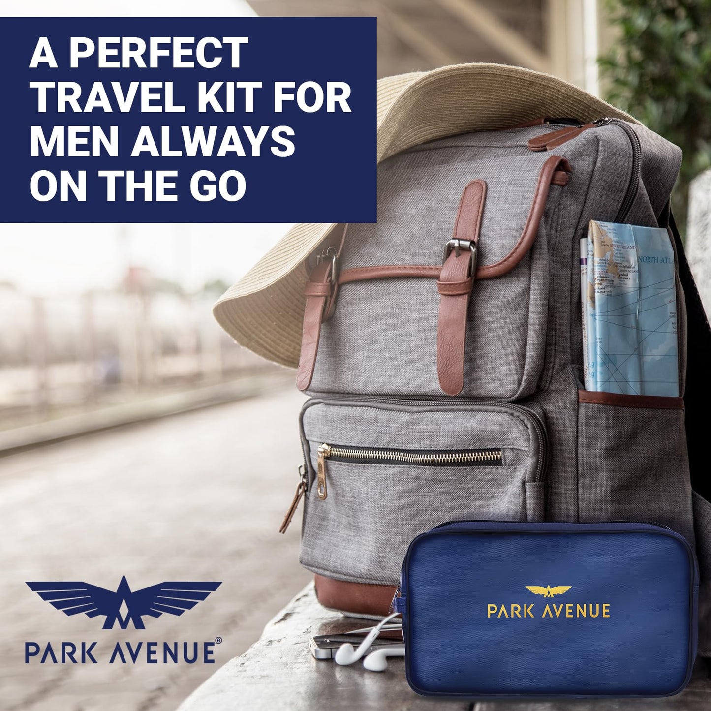 Park Avenue Grooming Kit for Men with Free Travel Pouch Inside Beauty and Personal Care PARK AVENUE